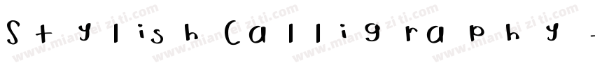 Stylish Calligraphy字体转换